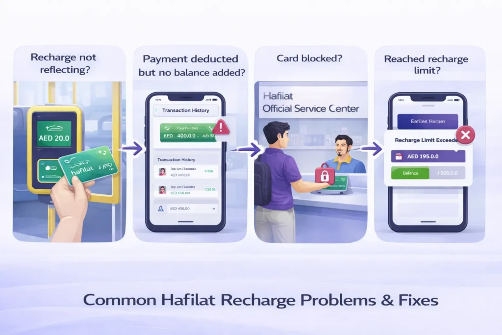 Common Hafilat Recharge Problems & Fixes