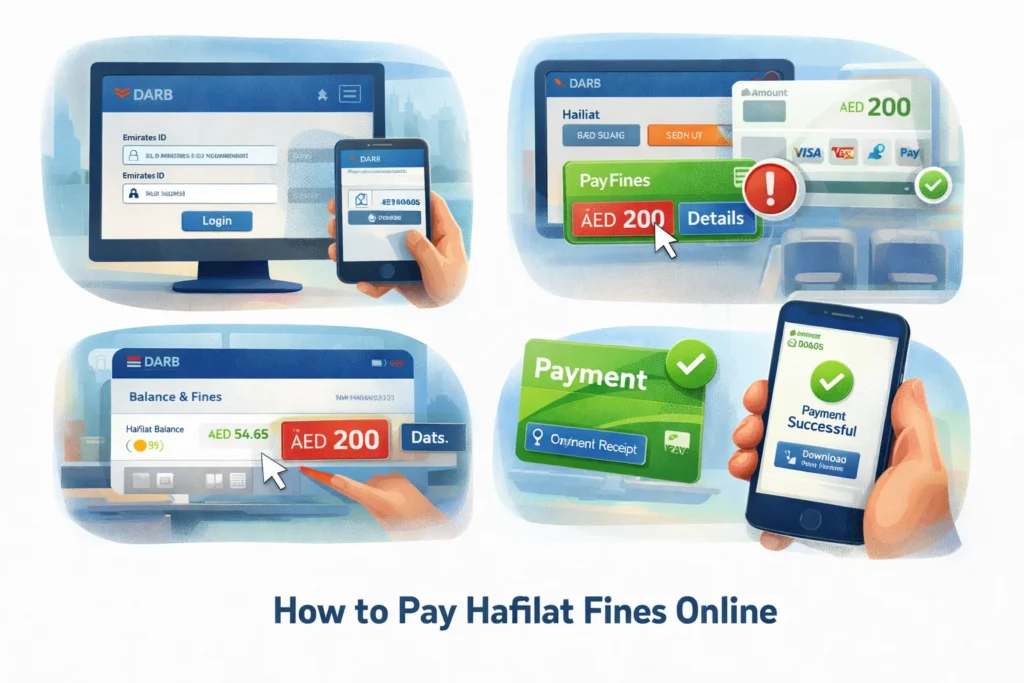 How to Pay Hafilat Fines Online