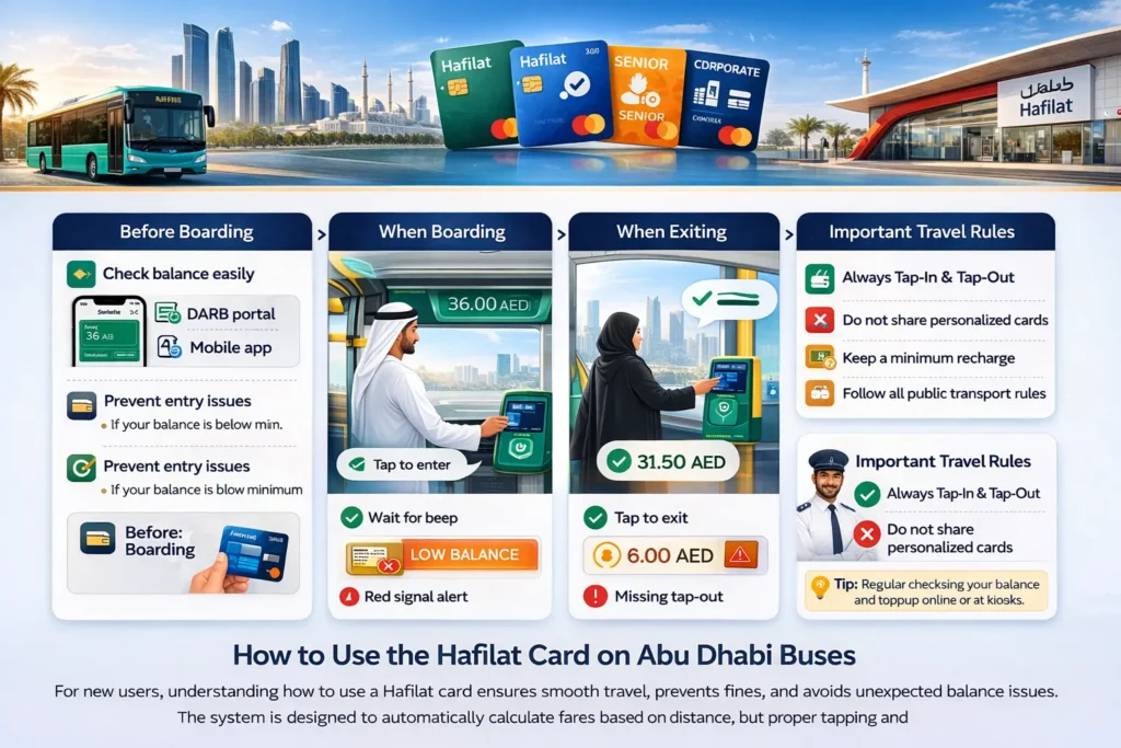 How to Use the Hafilat Card on Abu Dhabi Buses