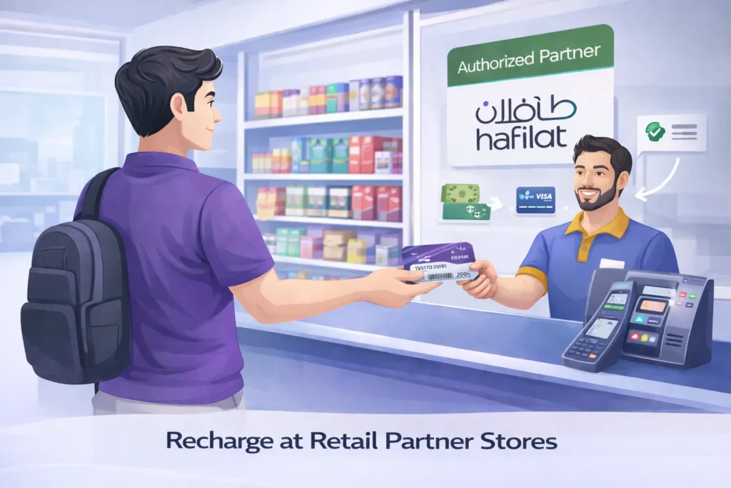 Recharge at Retail Partner Stores